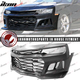 2014-2015 Chevy Camaro ZL1 Style Unpainted Black Front Bumper Cover PP