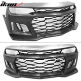 2014-2015 Chevy Camaro ZL1 Style Front Bumper DRL Fog Lights Headlamps