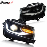2014-2015 Chevy Camaro ZL1 Style Front Bumper DRL Fog Lights Headlamps