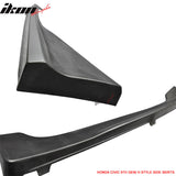 2014-2015 Honda Civic 2DR Coupe HF-P Front Bumper Lip + Side Skirts PU