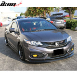 2014-15 Honda Civic Painted Crystal Black Pearl NH731P Front Splitter