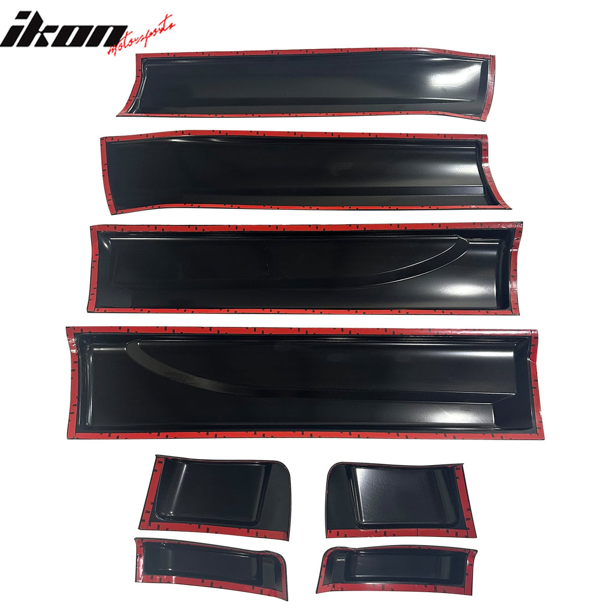 2014-2015 Toyota Tundra Black Side Body Molding Cladding Panel Kit ABS