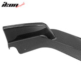 2014-2017 Infiniti Q50 Carbon Fiber Print 3PCS Front Bumper Lip PP