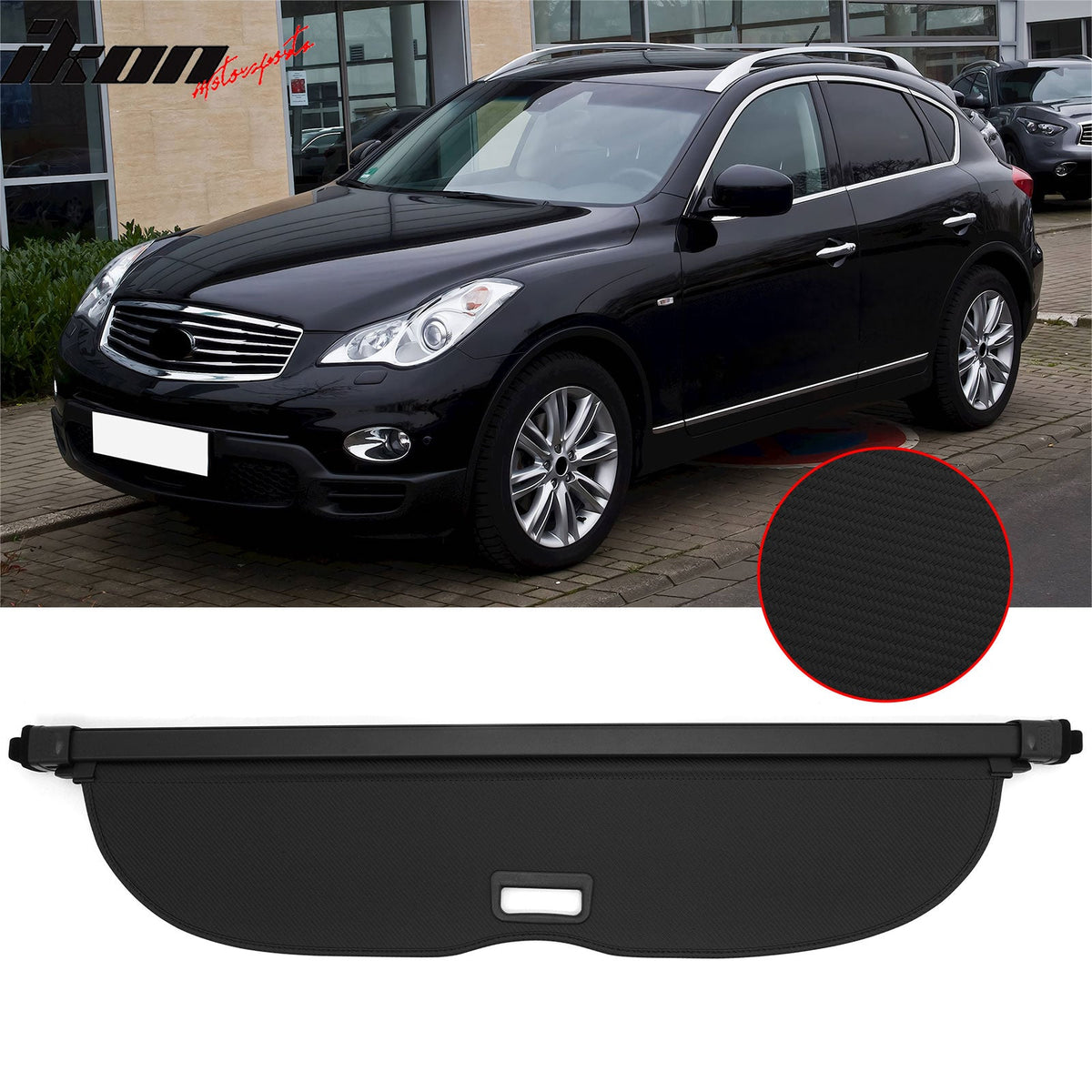 Rear Trunk Cargo Cover for INFINITI QX50 2014-2017 & EX35 EX37 2008-2013