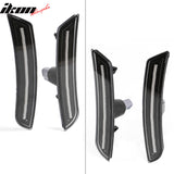 2014-2019 Cadillac CTS ATS Black Housing Side Marker Light Corner Lamp