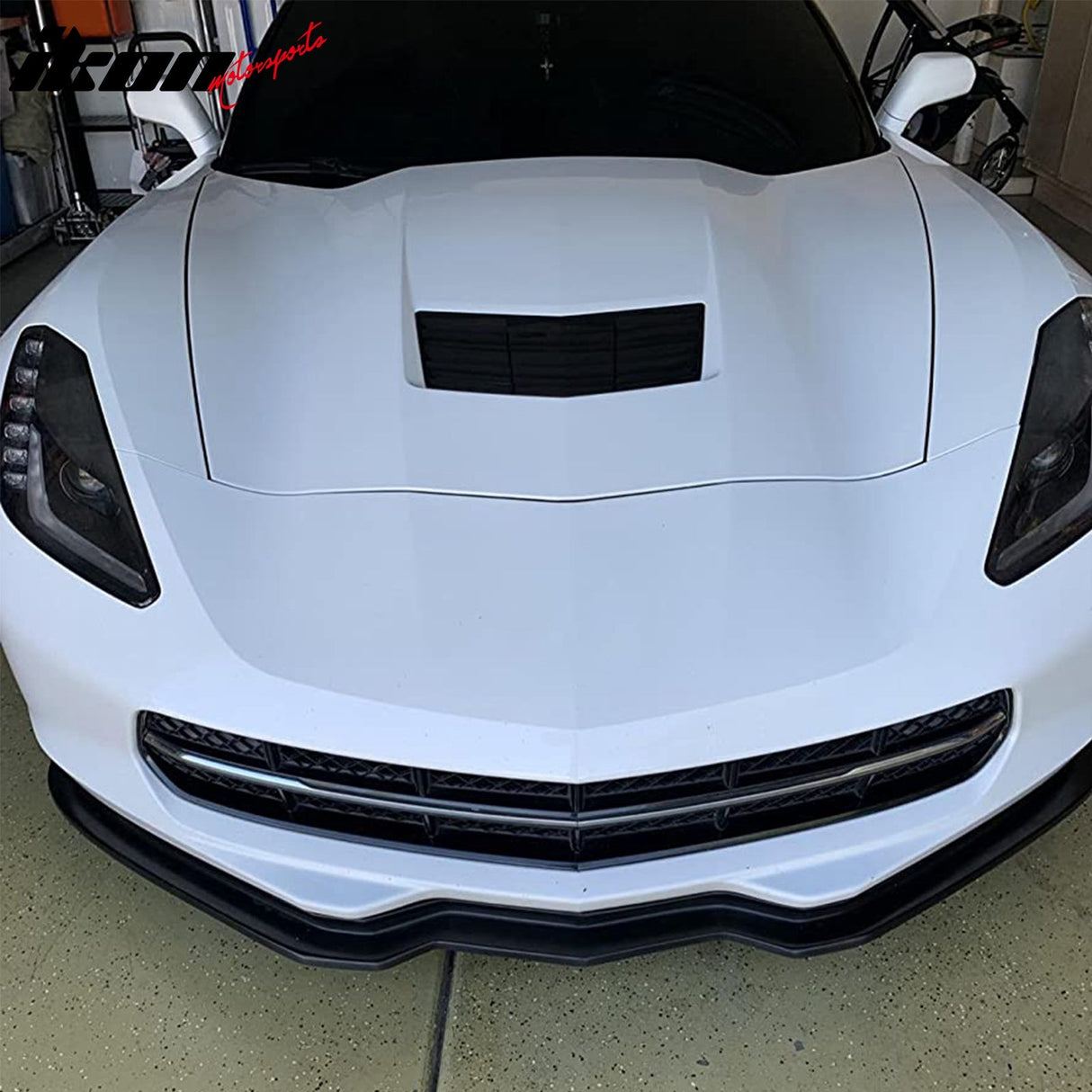 2014-2019 Chevrolet Corvette C7 ST Style Unpainted Front Bumper Lip PU