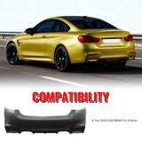 2014-2020 BMW F32 4 Series M4 Style Rear Bumper Cover Replacement PP