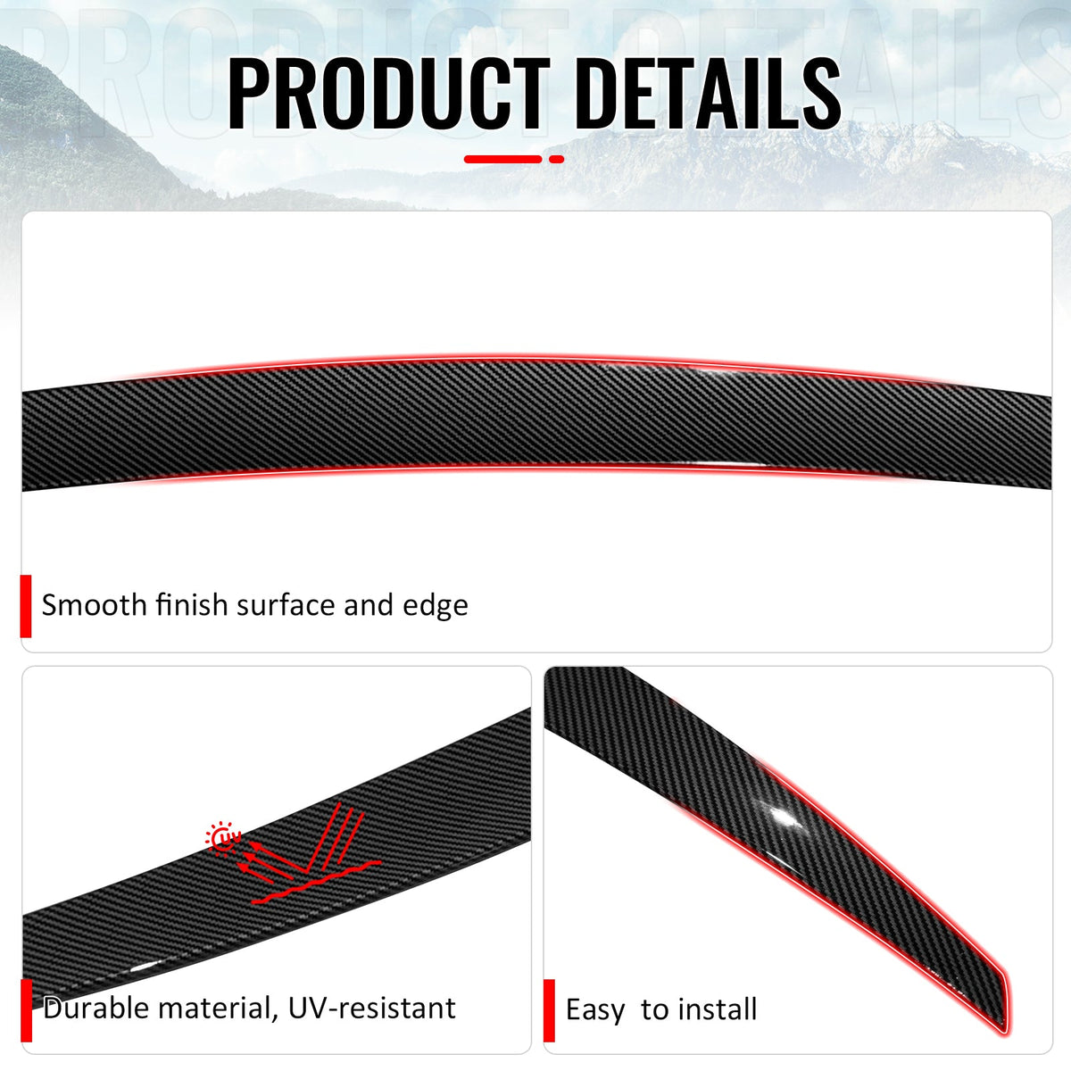 Trunk Spoiler for Benz W222 S-Class Sedan 2014-2020 AMG