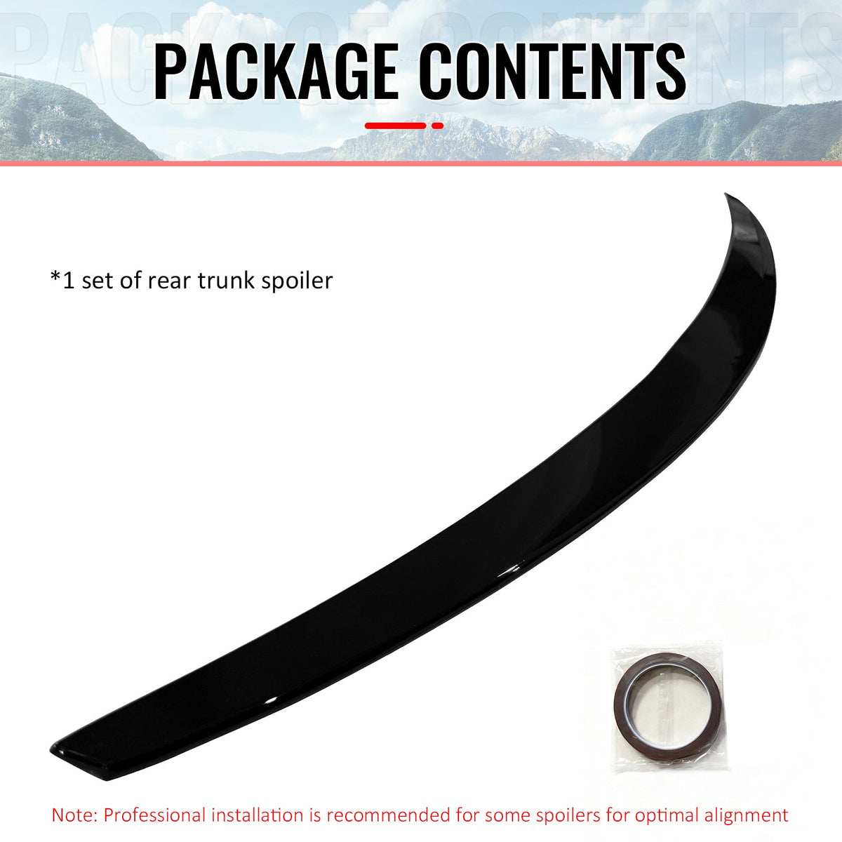 Trunk Spoiler for Benz W222 S-Class Sedan 2014-2020 AMG