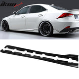 2014-2020 Lexus IS250 IS300 IS350 Side Skirts AR Style Matte Black PP
