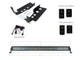 42" Hidden Grille Curved LED Light Bar Brackets Kit For 2014-2021 Toyota Tundra