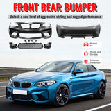 2014-2021 BMW F22 F23 2 Series M2 Style Front & Rear Bumper Cover PP