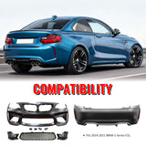 2014-2021 BMW F22 F23 2 Series M2 Style Front & Rear Bumper Cover PP