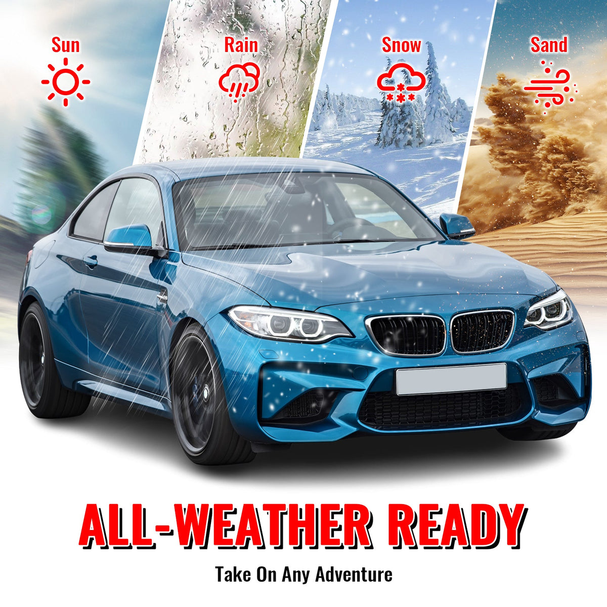 2014-2021 BMW F22 F23 2 Series M2 Style Front & Rear Bumper Cover PP