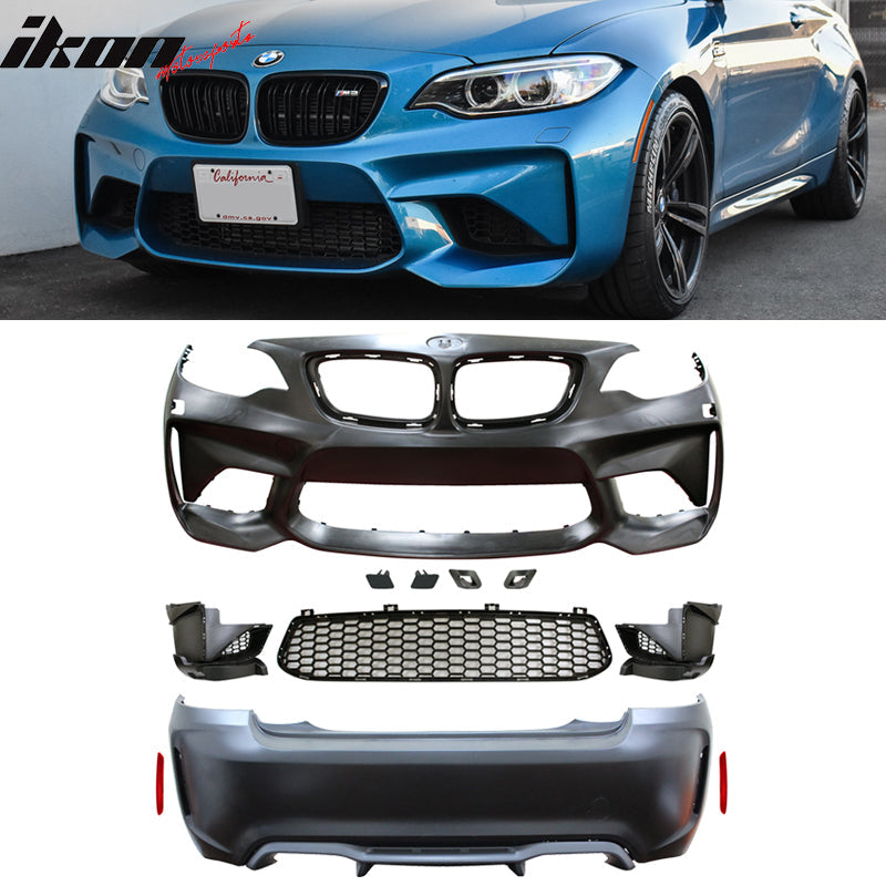 2014-2021 BMW F22 F23 2 Series M2 Style Front & Rear Bumper Cover PP