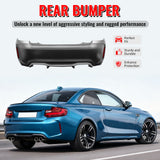 2014-2021 BMW F22 F23 2 Series M2 Style Unpainted Rear Bumper Cover PP