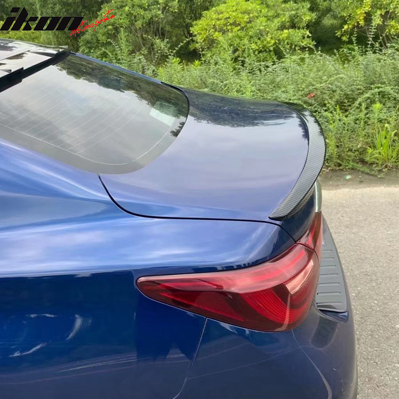 2014-2024 Infiniti Q50 OEM Style Carbon Fiber Print Rear Spoiler Wing