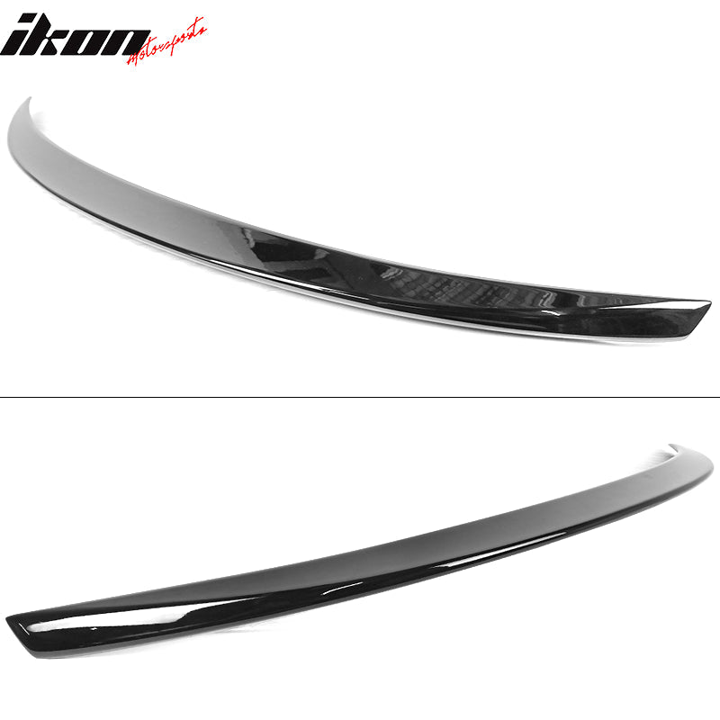 Trunk Spoiler for Infiniti Q50 Sedan 2014-2024 Ikon #KH3 Super Black ABS