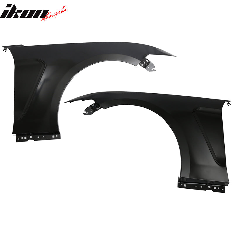2015-2017 Ford Mustang GT350 Unpainted Fender Trim w/ Inserts Steel