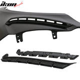 2015-2017 Ford Mustang GT350 Unpainted Fender Trim w/ Inserts Steel