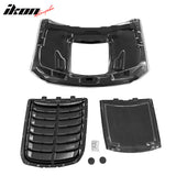2015-2017 Ford Mustang Hood GT500 Style Black Car Hood Cover Aluminum