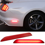 Rear Side Marker LED Lights Reflectors for Ford Mustang 2Dr 2015-2017