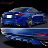 2015-2017 Lexus RC300 350 F-Sport Silkblaze Type Unpainted Diffuser PP