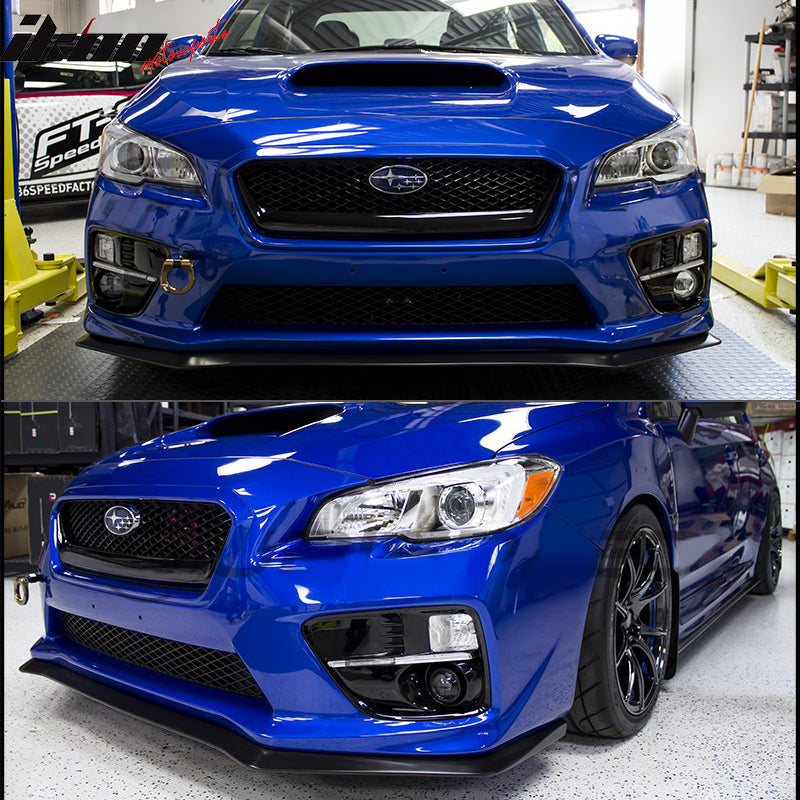 2015-2017 Subaru WRX STI 4Dr Sedan HD Front Lip Splitter Spoiler PU