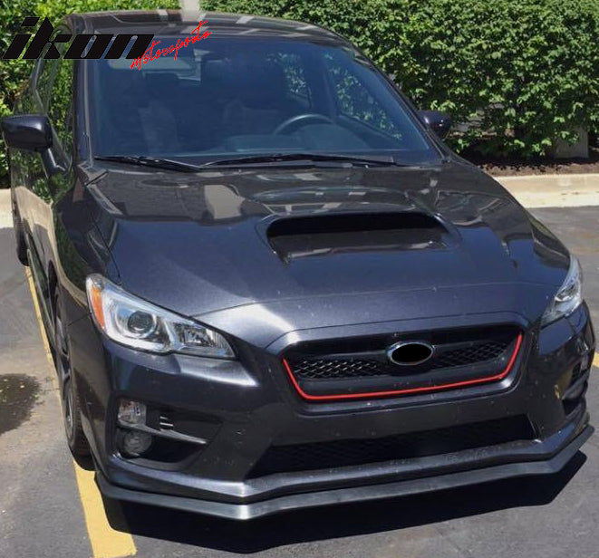 2015-2017 Subaru WRX STI 4Dr Sedan HD Front Lip Splitter Spoiler PU