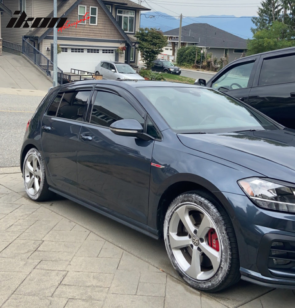 2015-2019 Volkswagen VW Golf MK7 Window Visor Mugen Style Smoke Tinted