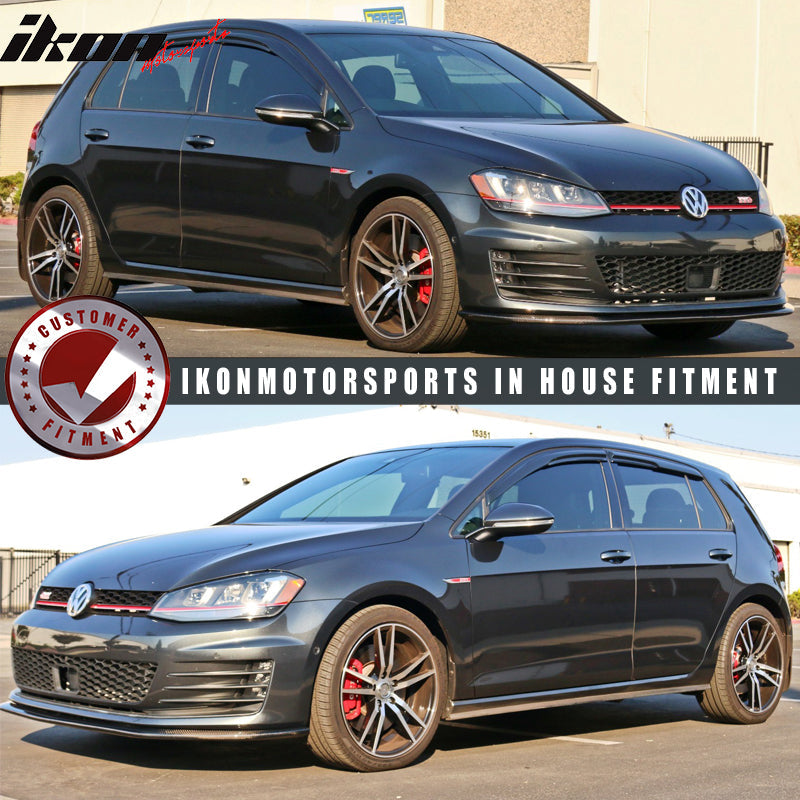 2015-2019 Volkswagen VW Golf MK7 Window Visor Mugen Style Smoke Tinted