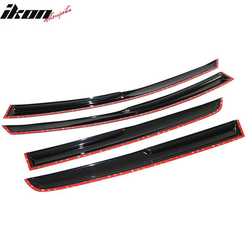 2015-2019 Volkswagen VW Golf MK7 Window Visor Mugen Style Smoke Tinted