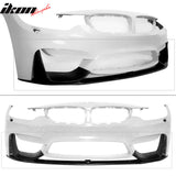 2015-2020 BMW F80 M3 F82 M4 P Style Unpainted PU Front Bumper Lip 3PC
