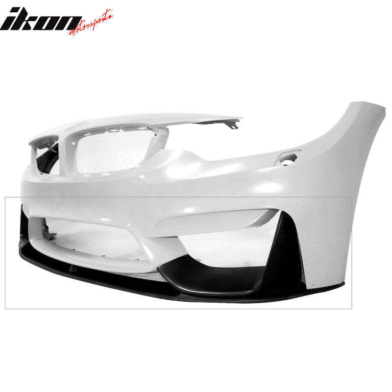 2015-2020 BMW F80 M3 F82 M4 P Style Unpainted PU Front Bumper Lip 3PC