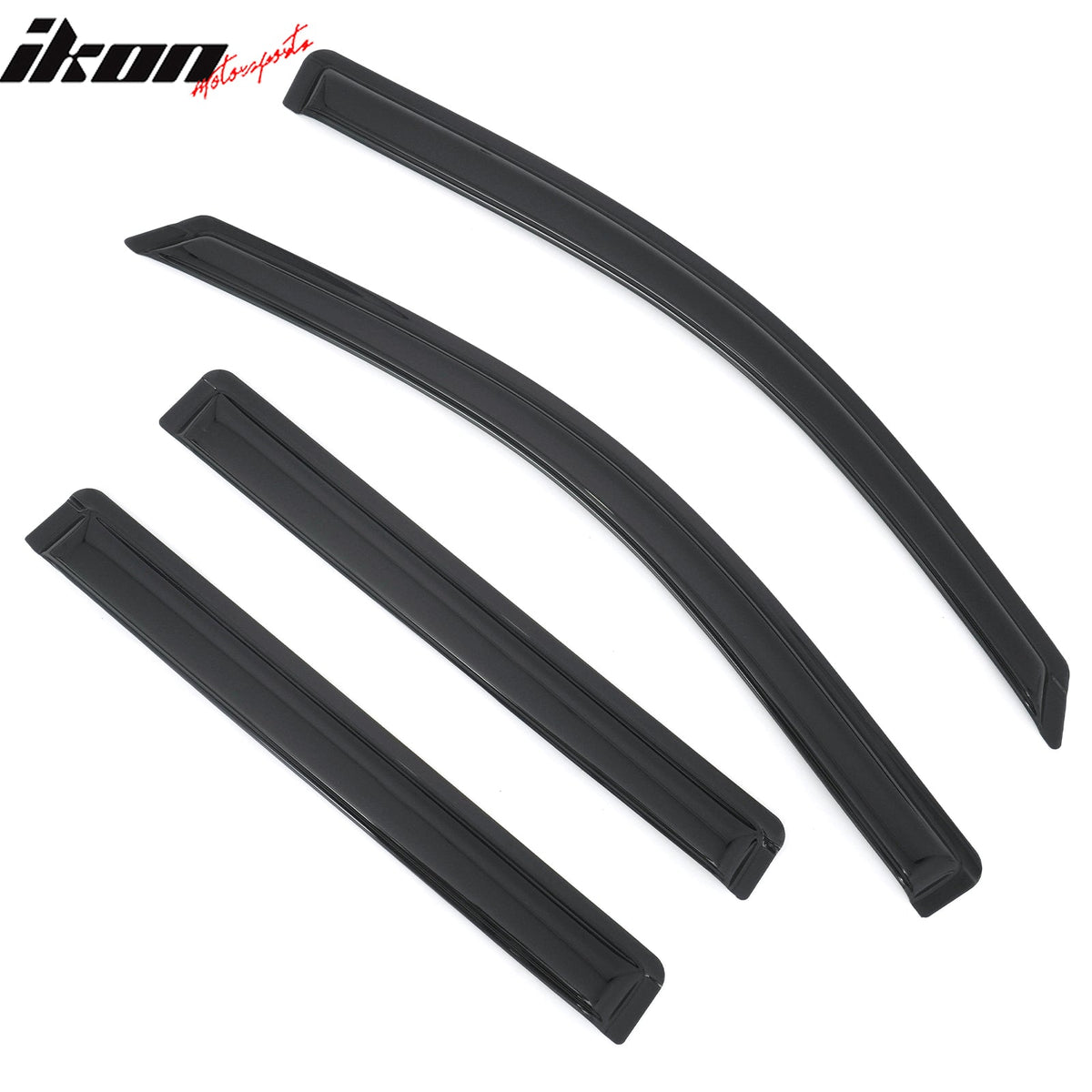 2015-2020 Chevy Tahoe & GMC Yukon & Cadillac Escalade Window Visors Smoke Acrylic Rain Sun Deflectors Guard 4PCS Set