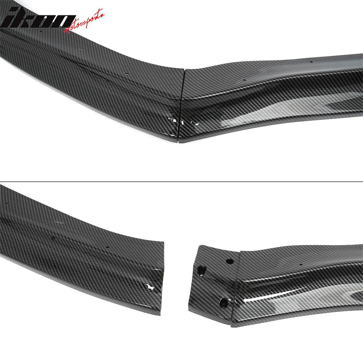 15-17 Subaru WRX STI CS Style Front Bumper Lip Carbon Fiber Print 3PC