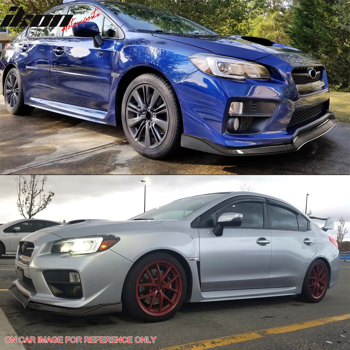 15-21 Subaru WRX STI CS Style Front Bumper Lip 3PC
