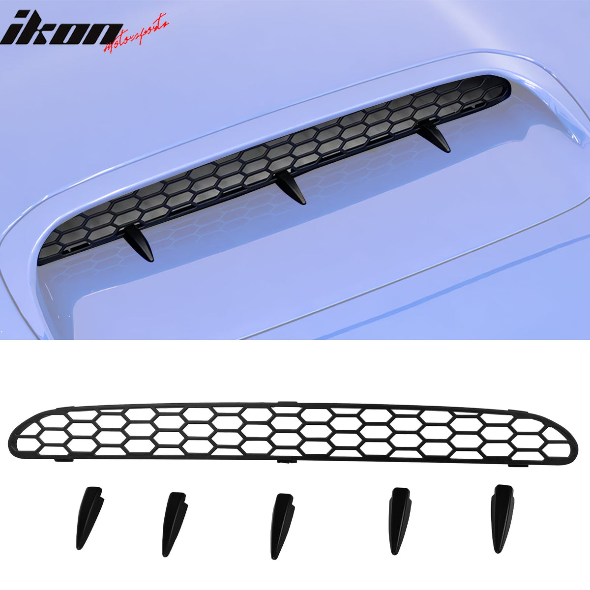 Front Hood Air Vent Mesh Grille for Subaru WRX & WRX STI 4th 2015-2021 PP