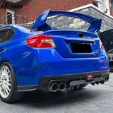 2015-2021 Subaru WRX STI HT Style Rear Diffuser Carbon Fiber Print ABS