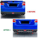 2015-2021 Subaru WRX STI HT Style Rear Diffuser Carbon Fiber Print ABS