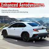 Rear Diffuser Lip for Subaru WRX STI 2015-2021 HT Style Gloss Black ABS