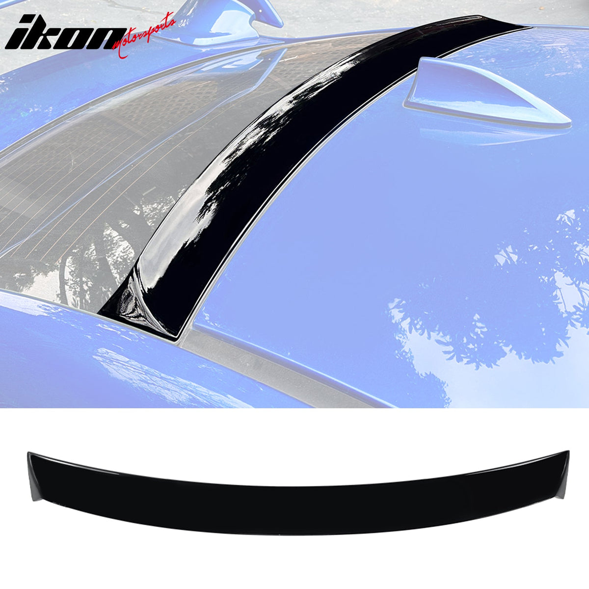 Roof Spoiler for Subaru WRX 2015-2021 IKON Style Carbon Fiber Print ABS