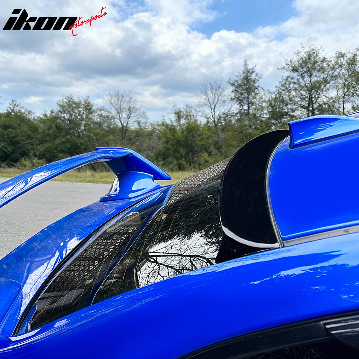 Roof Spoiler for Subaru WRX 2015-2021 IKON Style Carbon Fiber Print ABS