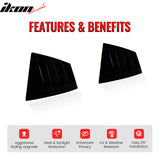 Side Window Louvers for Subaru WRX 2015-2021 Gloss Black IKON Style ABS