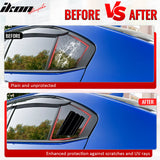 Side Window Louvers for Subaru WRX 2015-2021 Gloss Black IKON Style ABS