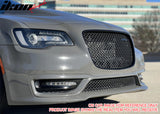 2015-2023 Chrysler 300 Gloss Black ABS Upper Grille + PP Lower Grille