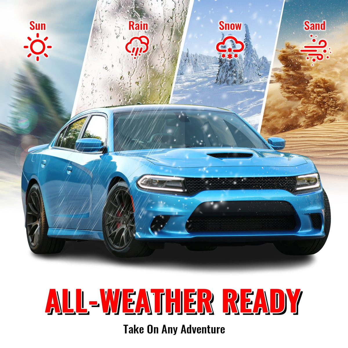 2015-2023 Dodge Charger SRT Hellcat Style Car Front Bumper Cover PP