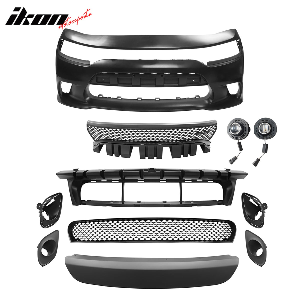 2015-2023 Dodge Charger SRT Hellcat Front Bumper Cover W/Fog Lamps PP
