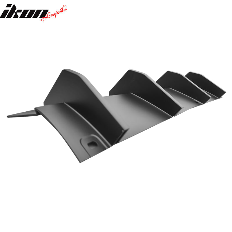 2015-2023 Dodge Challenger Unpainted Rear Bumper Lip Diffuser 4 Fin PP