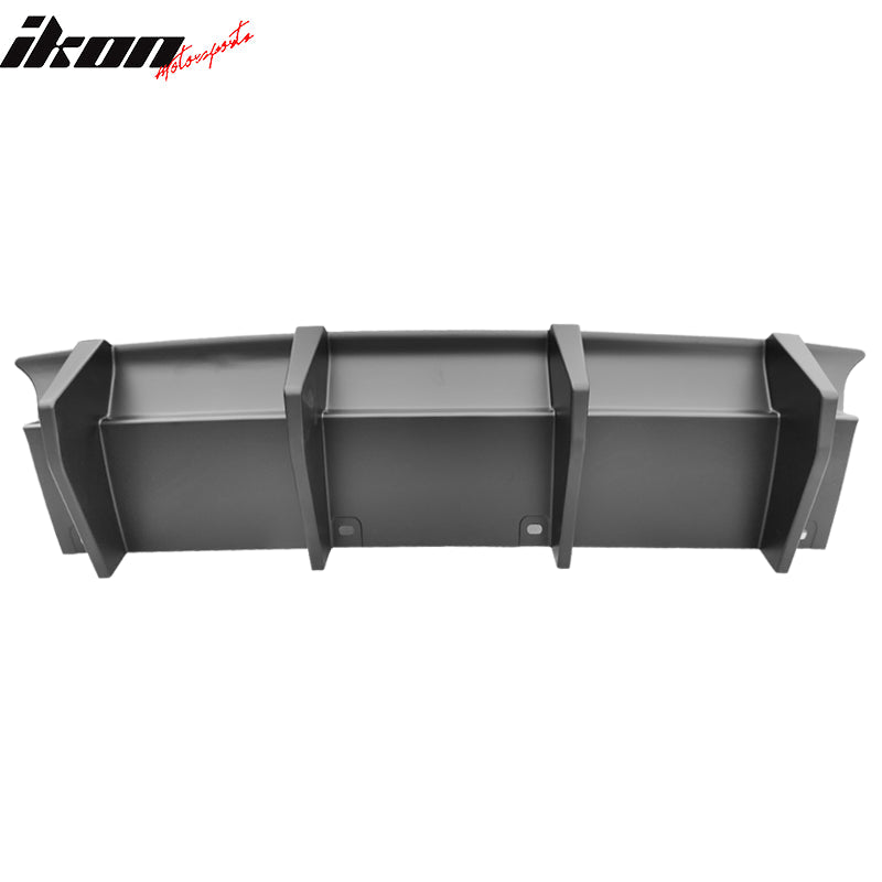 2015-2023 Dodge Challenger Unpainted Rear Bumper Lip Diffuser 4 Fin PP